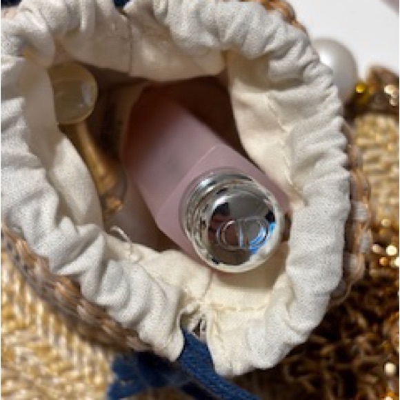 Dior Woven Satchel with Navy and Cream Accents - Picture 9 of 9